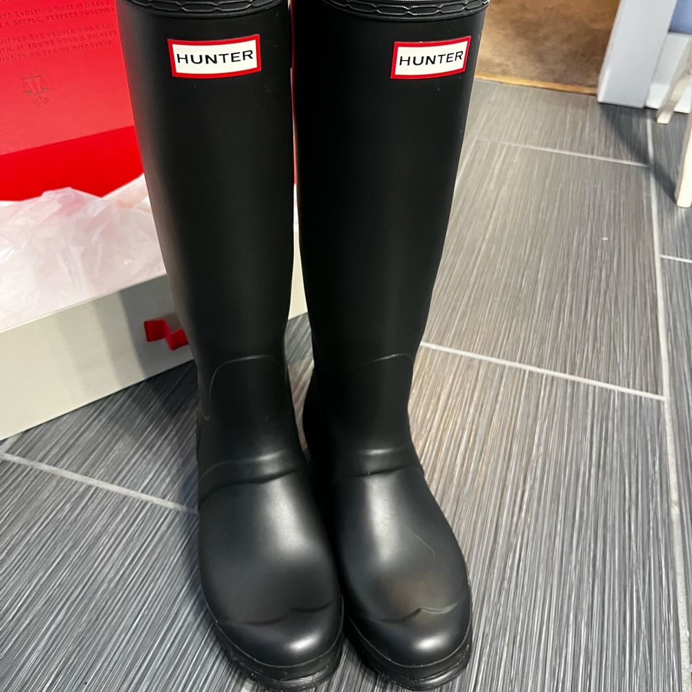 Hunter Women's Tall Back Adjustable Rain Boots